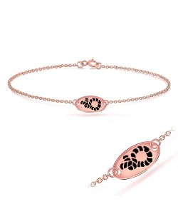 Rope Shape with Enamel Bracelet BRS-266-RO-GP